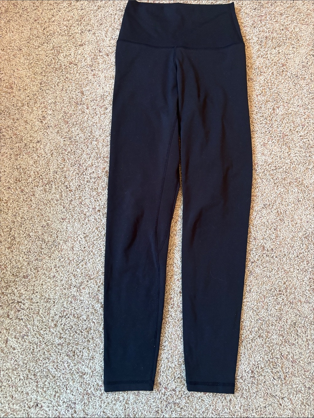 Worn Once High-Waisted Tummy Control 7/8 Length Ultra Soft Black Yoga Leggings